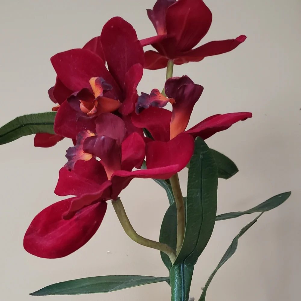 Beautiful Faux Florals in Decorative Vase